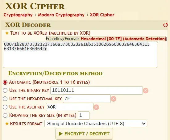 Misc1 XOR Decoder