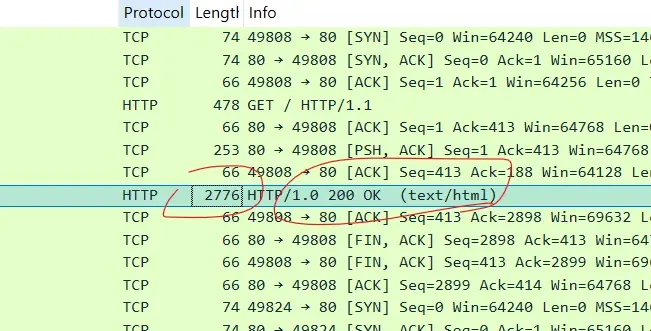 Network1 Wireshark